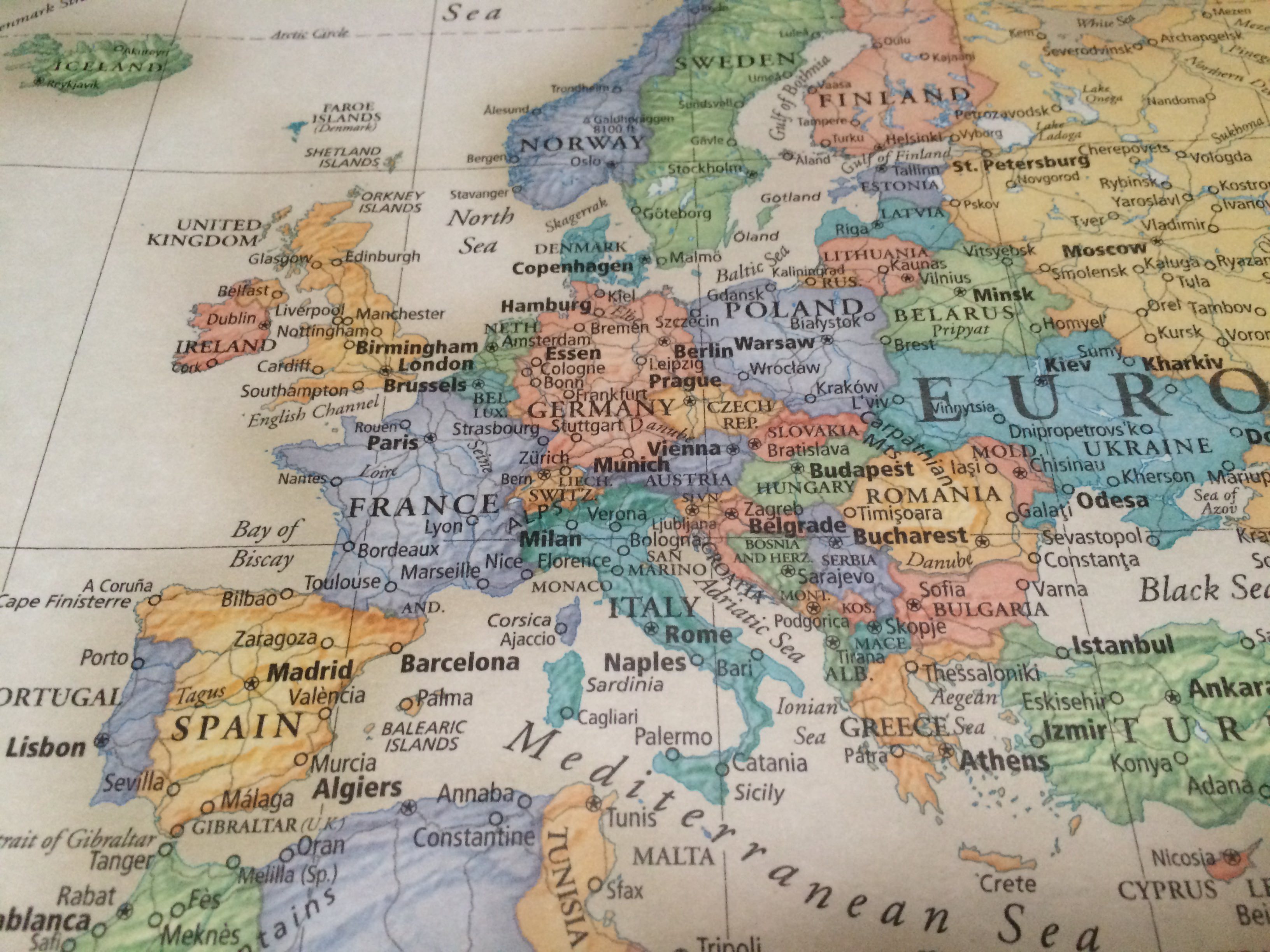 Rand Mcnally World Map　ヨーロッパ