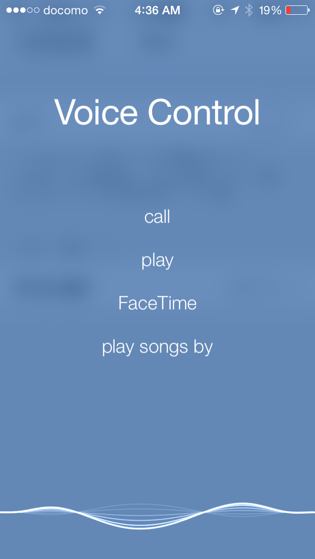 iPhone voice control