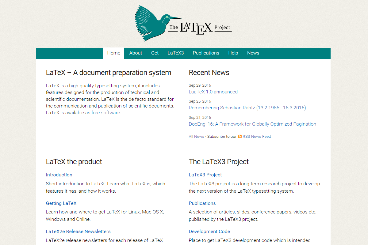 LaTeX Project Web