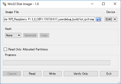 Win32 Disk Imager for Raspberry Pi